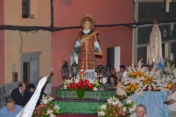 Misa y procesión religiosa en el El Calero de Telde (Foto Francisco Javier Santana)